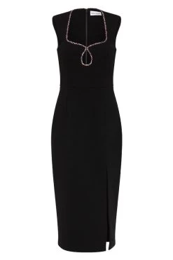Rebecca Vallance Victoria Keyhole Midi 11 Rebecca Vallance Victoria Keyhole Midi -Chic Boutique Shop VICTORIA KEYHOLE MIDI 2301 1858 BLACK B 0131 14609