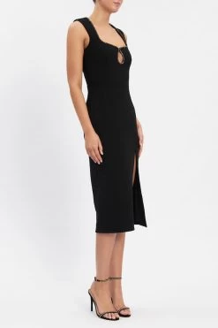 Rebecca Vallance Victoria Keyhole Midi 10 Rebecca Vallance Victoria Keyhole Midi -Chic Boutique Shop VICTORIA KEYHOLE MIDI 2301 1858 BLACK 4291 53720