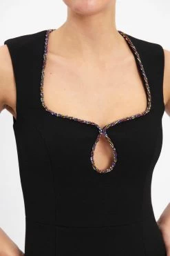 Rebecca Vallance Victoria Keyhole Midi 9 Rebecca Vallance Victoria Keyhole Midi -Chic Boutique Shop VICTORIA KEYHOLE MIDI 2301 1858 BLACK 4320 41043