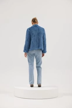 Valencia Fur Jacket Denim 8 Valencia Fur Jacket Denim -Chic Boutique Shop ValenciaJacket Denim 02