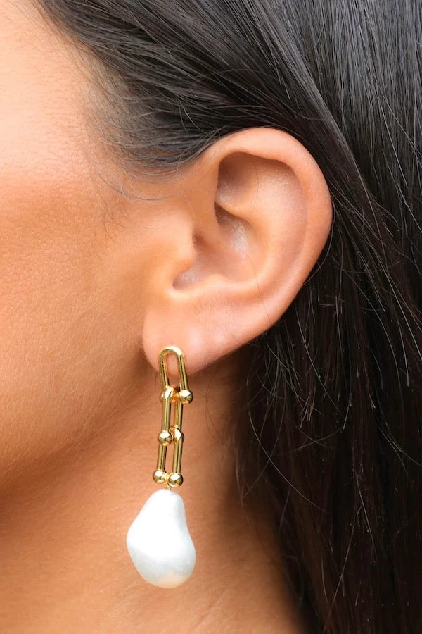 Cleo Pearl Earrings 4 Cleo Pearl Earrings - Image 2