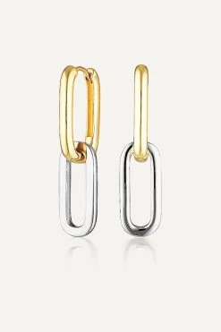 Celine Earrings Grande Gold/Silver