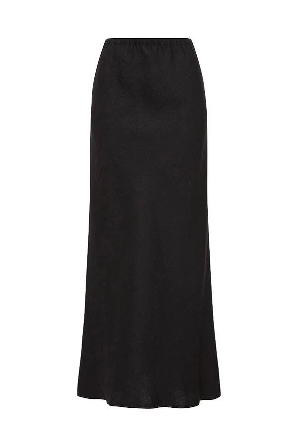Faithfull The Brand Davina Bias Skirt Black 8 Faithfull The Brand Davina Bias Skirt Black - Image 6