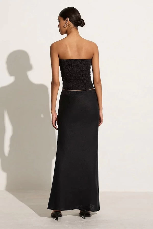 Faithfull The Brand Davina Bias Skirt Black 7 Faithfull The Brand Davina Bias Skirt Black - Image 5