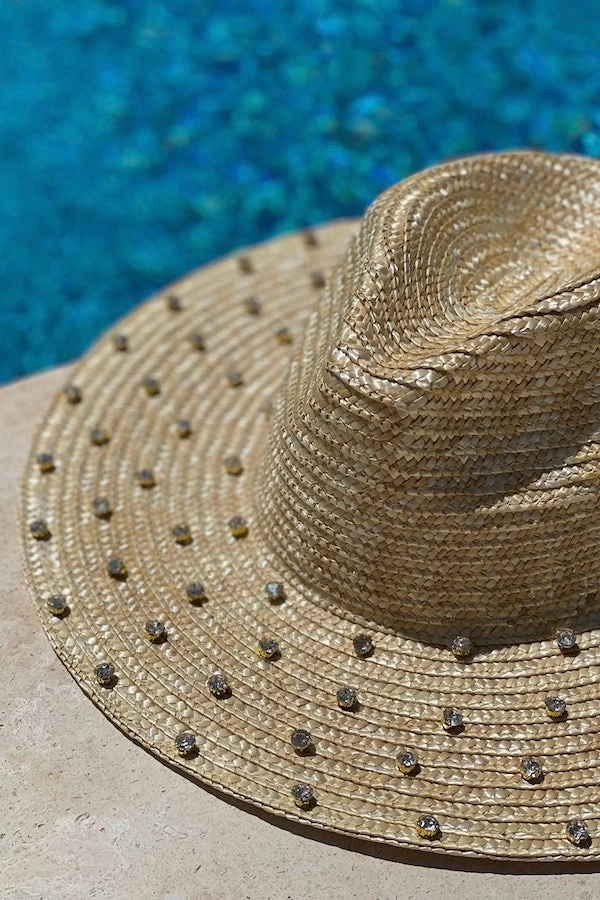 Roma Crystal Straw Hat 7 Roma Crystal Straw Hat - Image 5