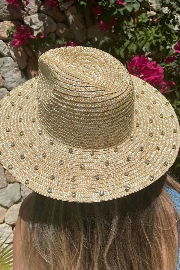 Roma Crystal Straw Hat 4 Roma Crystal Straw Hat - Image 2
