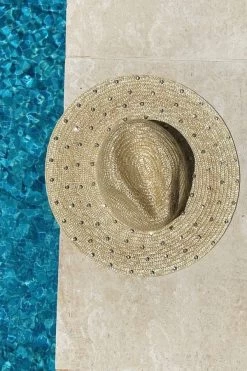 Roma Crystal Straw Hat