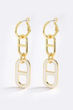 Extra Pill Earrings White Glo