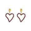 All Of My Heart Earrings Mini Red