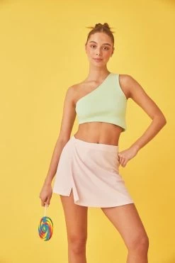 Terry Snap Skirt Baby Pink -Chic Boutique Shop pI9zuYz8