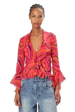 Alisha Top -Chic Boutique Shop ronny kobo Sunkissed Swirl Alisha Top